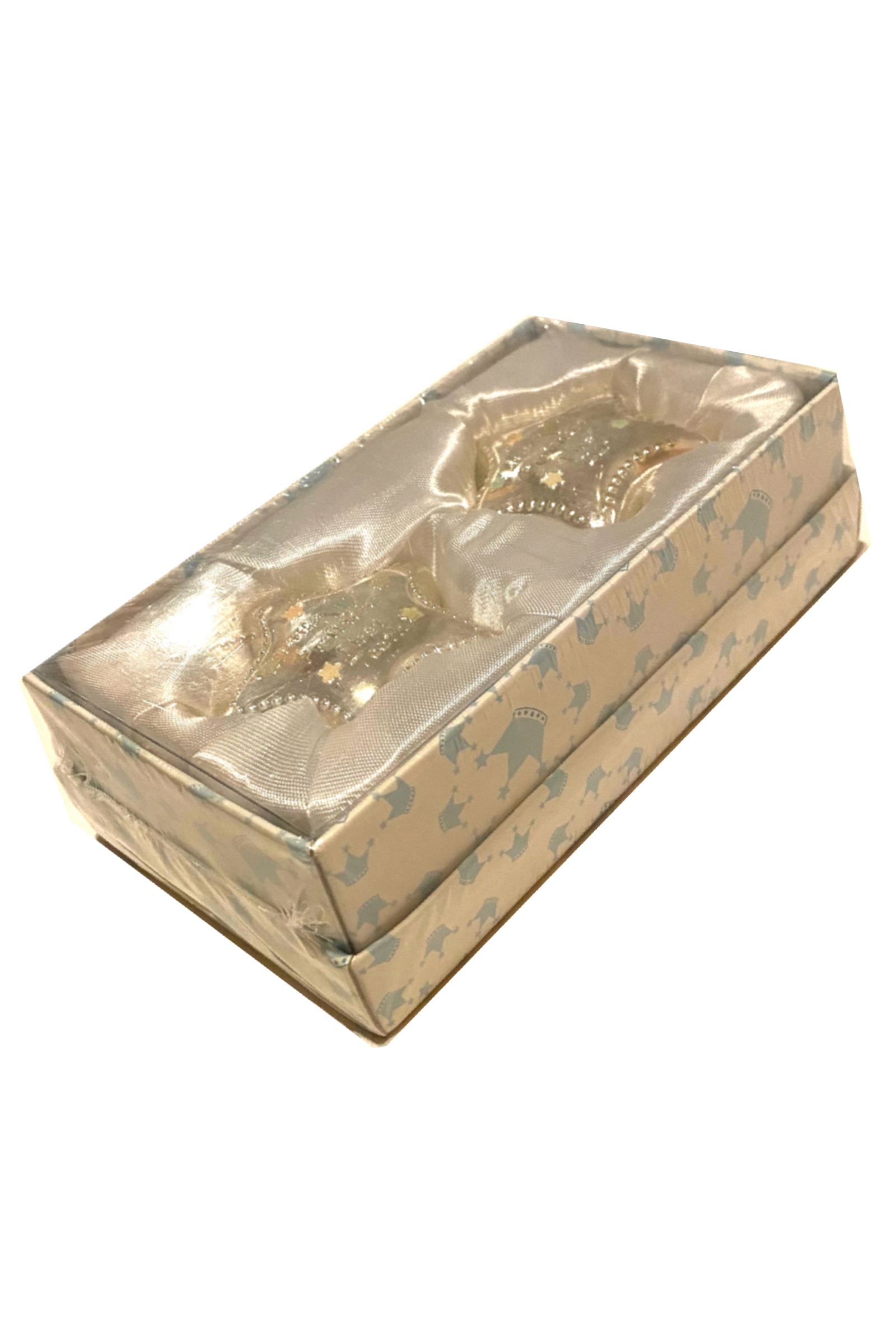 Elegant Baby Silver Plated Little Prince First Tooth & Curl Star Boxes 