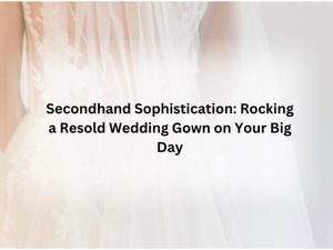 A resold wedding dress.